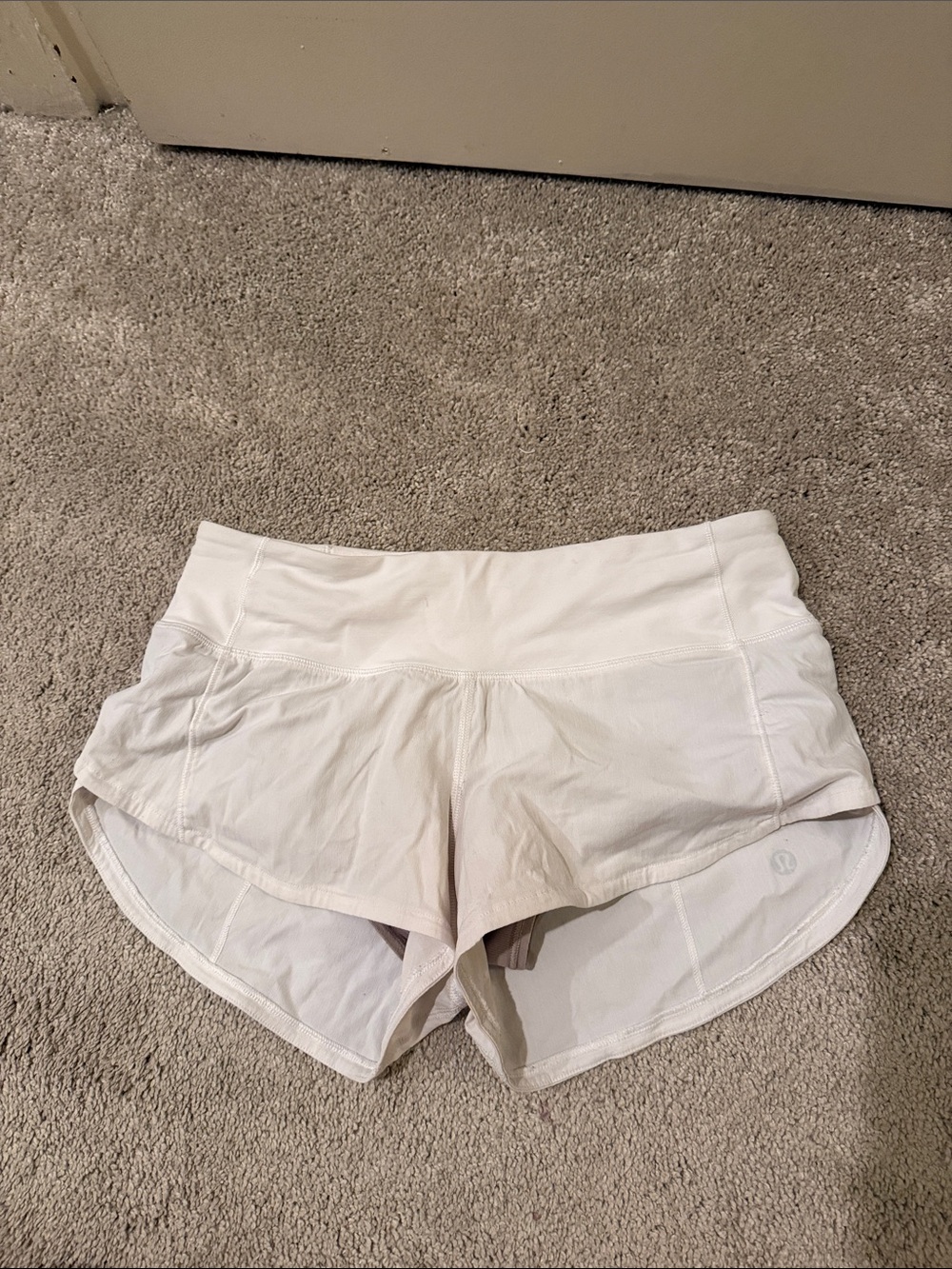 lululemon athletica White Athletic Shorts